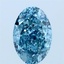 1.51 Ct. Fancy Vivid Blue Oval Lab Grown Diamond