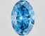 3.65 Ct. Fancy Vivid Blue Oval Lab Grown Diamond