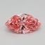 0.50 Ct. Fancy Vivid Pink Marquise Lab Grown Diamond