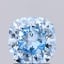 1.50 Ct. Fancy Vivid  Blue Cushion Lab Grown Diamond