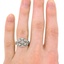 The Fife Ring, smallzoomed in top view on a hand