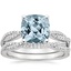 18KW Aquamarine Petite Luxe Twisted Vine Bridal Set (1/2 ct. tw.), smalltop view