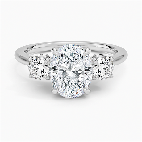 Petal Three Stone Diamond Ring