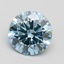 1.71 Ct. Fancy Vivid Blue Round Lab Grown Diamond