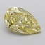 4.10 Ct. Fancy Yellow Pear Lab Grown Diamond