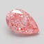 1.02 Ct. Fancy Vivid Pink Pear Lab Grown Diamond