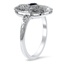 The Yamei Ring, smalltop view on a hand