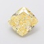 0.90 Ct. Fancy Intense  Yellow Cushion Lab Grown Diamond