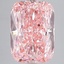6.01 Ct. Fancy Vivid Pink Cushion Lab Grown Diamond