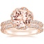 14KR Morganite Nova Diamond Bridal Set (3/4 ct. tw.), smalltop view