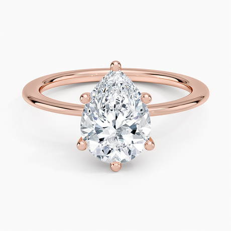 14K Rose Gold Aimee Solitaire Ring