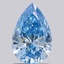1.01 Ct. Fancy Vivid Blue Pear Lab Grown Diamond
