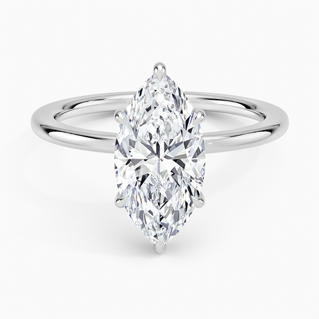 Platinum Audrey Perfect Fit Hidden Halo Diamond Ring