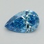 1.53 Ct. Fancy Vivid Blue Pear Lab Grown Diamond