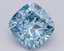 2.49 Ct. Fancy Vivid Blue Cushion Lab Grown Diamond