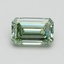 1.06 Ct. Fancy Intense Pacific Green Emerald Lab Grown Diamond