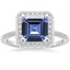 18K White Gold Audra Diamond Ring, smalltop view
