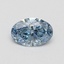 0.50 Ct. Fancy Vivid Blue Oval Lab Grown Diamond