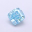 1.02 Ct. Fancy Vivid  Blue Cushion Lab Grown Diamond