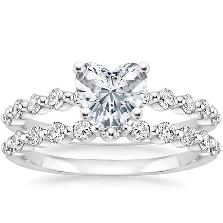 18K White Gold Marseille Diamond Bridal Set (1/2 ct. tw.)