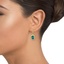 The Parlier Earrings, smalltop view on a hand