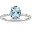 18K White Gold Ballad Half Coverage Diamond Ring (1/8 ct. tw.), smalltop view