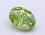 1.50 Ct. Fancy Vivid Green Oval Lab Grown Diamond