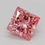 1.09 Ct. Fancy Vivid Pink Princess Lab Grown Diamond