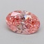 1.05 Ct. Fancy Vivid  Pink Oval Lab Grown Diamond