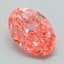 1.30 Ct. Fancy Vivid Pink Oval Lab Grown Diamond