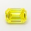 1.51 Ct. Fancy Vivid  Yellow Emerald Lab Grown Diamond