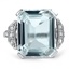 Art Deco Aquamarine Cocktail Ring