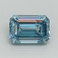 5.19 Ct. Fancy Intense Blue Emerald Lab Grown Diamond