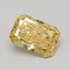 0.74 Ct. Fancy Vivid Yellow Radiant Lab Grown Diamond