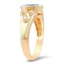 The Tawnya Ring, smalltop view on a hand