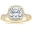 18K Yellow Gold Luxe Willow Halo Diamond Ring (2/5 ct. tw.), smalltop view