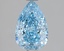 1.57 Ct. Fancy Vivid Blue Pear Lab Grown Diamond