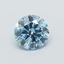 0.99 Ct. Fancy Vivid  Blue Round Lab Grown Diamond