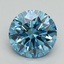 5.42 Ct. Fancy Vivid Blue Round Lab Grown Diamond