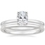 Platinum Haven Diamond Ring with Petite Comfort Fit Wedding Ring