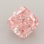 1.51 Ct. Fancy Vivid  Pink Cushion Lab Grown Diamond