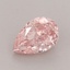 1.10 Ct. Fancy Vivid  Pink Pear Lab Grown Diamond
