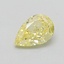 1.05 Ct. Fancy Intense  Yellow Pear Lab Grown Diamond
