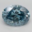 5.44 Ct. Fancy Vivid Blue Oval Lab Grown Diamond