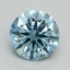 1.08 Ct. Fancy Vivid Blue Round Lab Grown Diamond