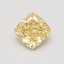 0.56 Ct. Fancy Intense Yellow Cushion Lab Grown Diamond