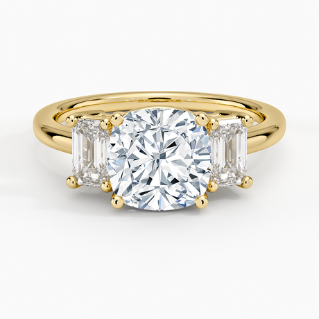 18K Yellow Gold Luxe Rhiannon Three Stone Diamond Ring (3/4 ct. tw.)