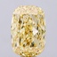 12.04 Ct. Fancy Intense  Yellow Cushion Lab Grown Diamond