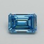 2.01 Ct. Fancy Vivid Blue Emerald Lab Grown Diamond