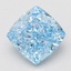 2.02 Ct. Fancy Vivid Blue Cushion Lab Grown Diamond